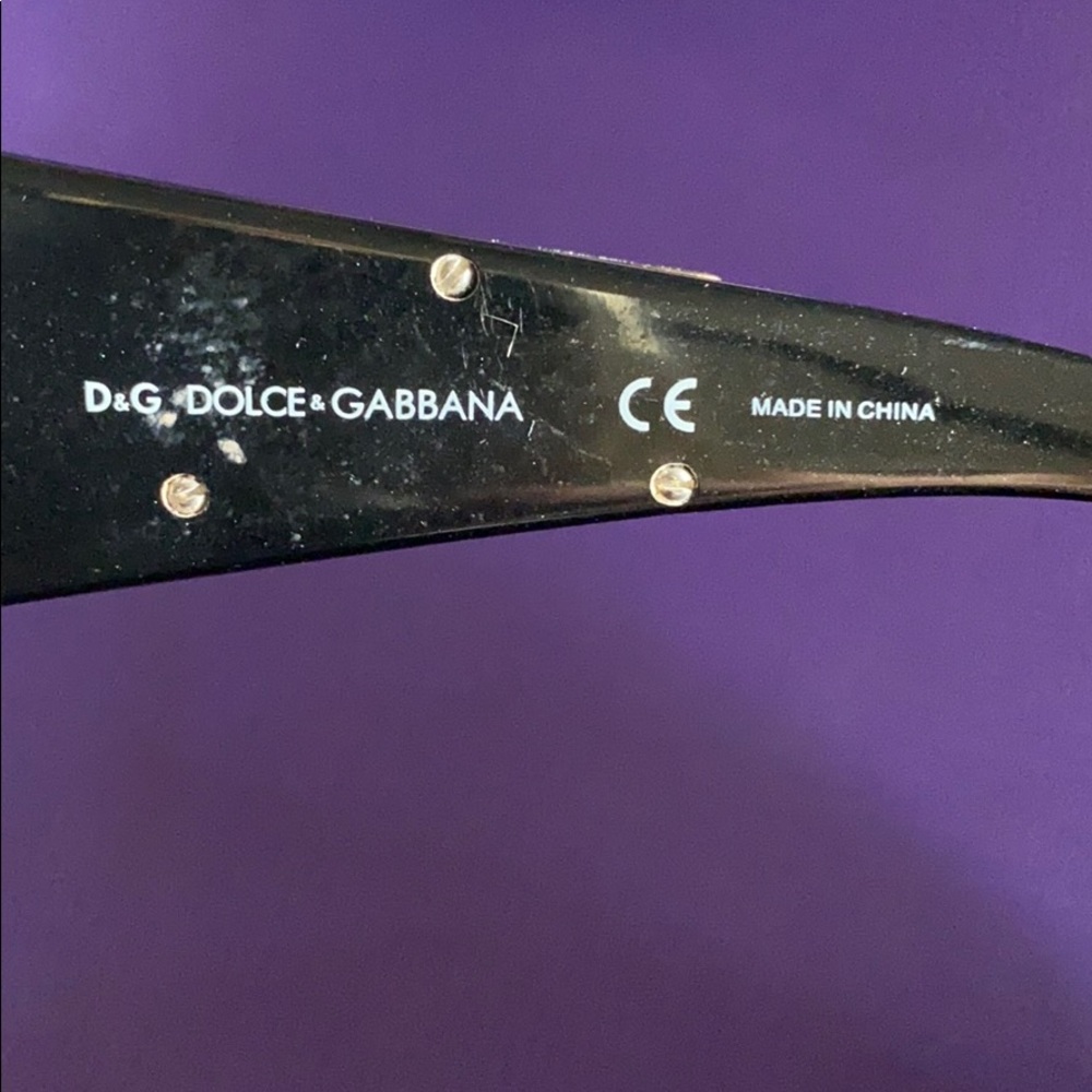 D&G Dolce Gabbana black logo sunglasses - Picture 7 of 10
